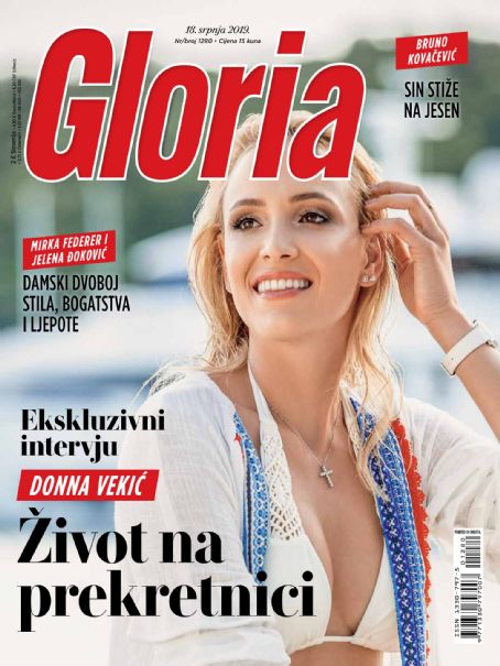 Donna Vekić - Gloria Magazine Cover [Croatia] (18 July 2019)
