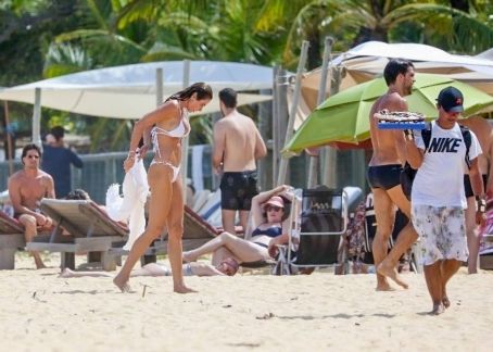 Luciana Gimenez – Pictured with her boyfriend on the beach in Trancoso – Brazil