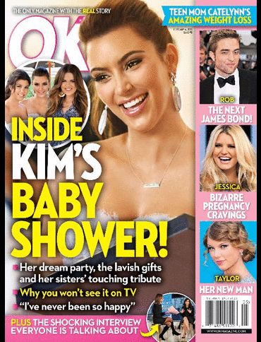 Kim Kardashian, Kourtney Kardashian, Robert Pattinson, Taylor Swift, Khloé Kardashian - OK! Magazine Pictorial [United States] (4 February 2013)