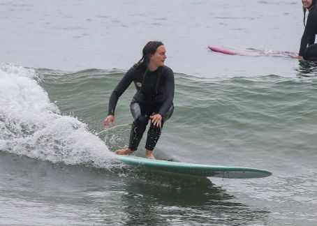Leighton Meester – Spotted at surf session off the coast of Santa Monica