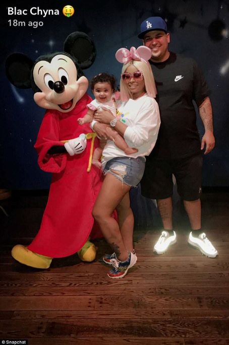 Blac Chyna, Rob Kardashian, and Dream Celebrate Father's Day in Disneyland in Anaheim, California - June 18, 2017