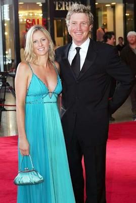 Brad Haddin and Karina Castle