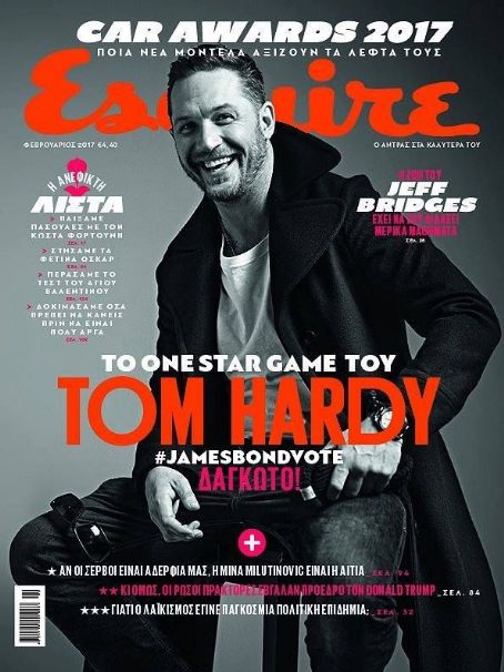 Tom Hardy Esquire Magazine February 2017 Cover Photo Greece 