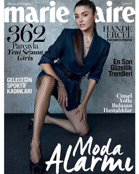 Hande Ercel - Marie Claire Magazine Cover [Turkey] (October 2020)