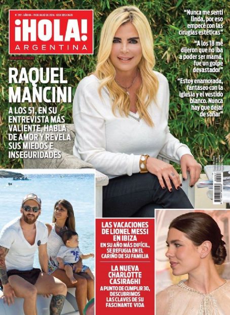 Raquel Mancini Hola Magazine 19 July 2016 Cover Photo Argentina