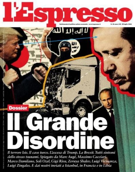 Donald Trump - L'Espresso Magazine Cover [Italy] (28 July 2016)