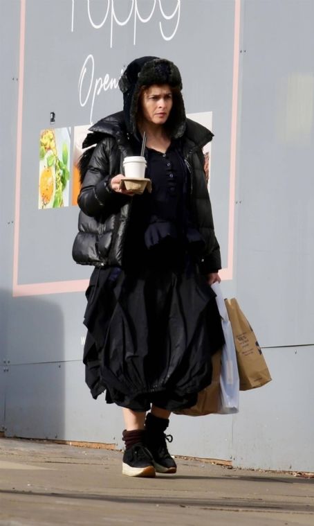 Helena Bonham Carter – Dressed in her own quirky style in North London