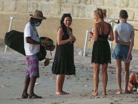 Andrea Corr – on Sandy Lane Hotel’s beach in St. James Parish in ...