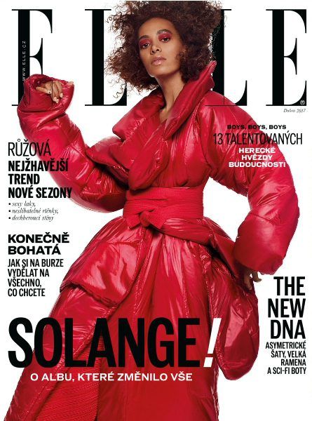 Solange, Elle Magazine April 2017 Cover Photo - Czech Republic
