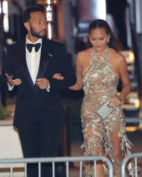 Chrissy Teigen – Leaving Vanity Fair party in Beverly Hills