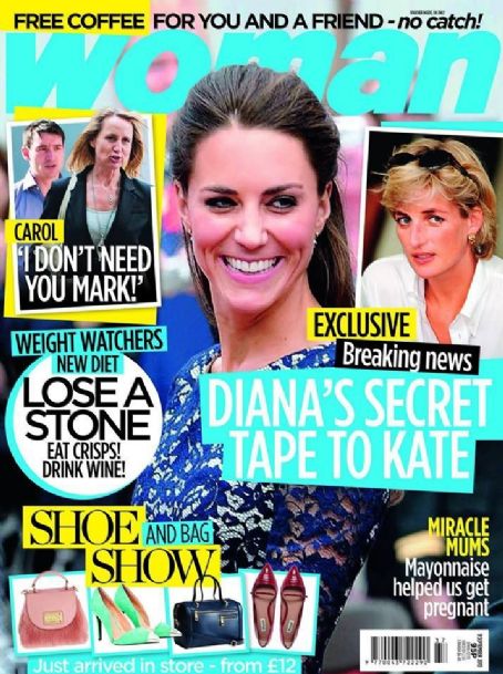 Catherine Duchess Of Cambridge Woman Magazine 09 September 2013 Cover Photo United Kingdom