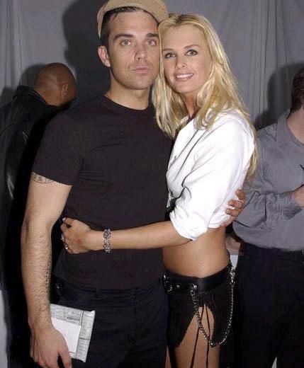Kylie Bax and Robbie Williams