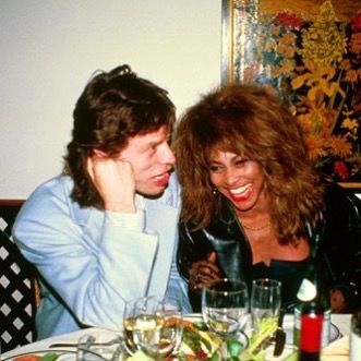 Mick Jagger and Tina Turner