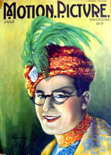 Harold Lloyd, Florhi, Motion Picture Magazine 15 July 1922 Cover Photo ...