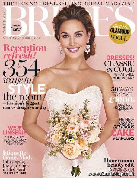 Brides Magazine October 2014 Cover Photo - United Kingdom