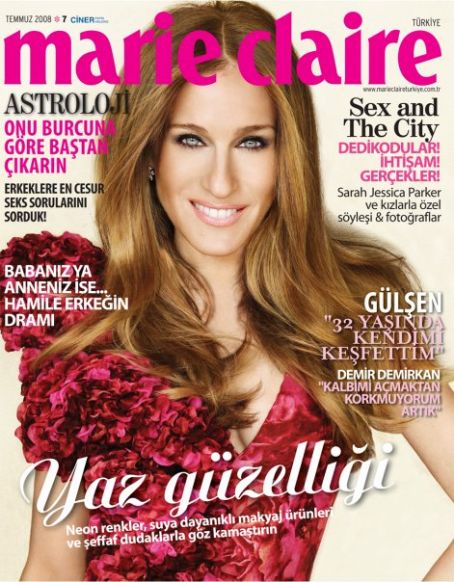 Sarah Jessica Parker, Marie Claire Magazine July 2008 Cover Photo - Turkey