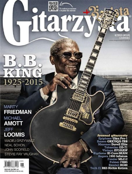 B.B. King, Gitarzysta Magazine June 2015 Cover Photo - Poland