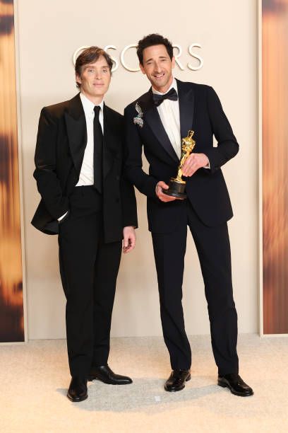 Cillian Murphy and Adrien Brody - The 97th Annual Academy Awards - Press Room (2025)