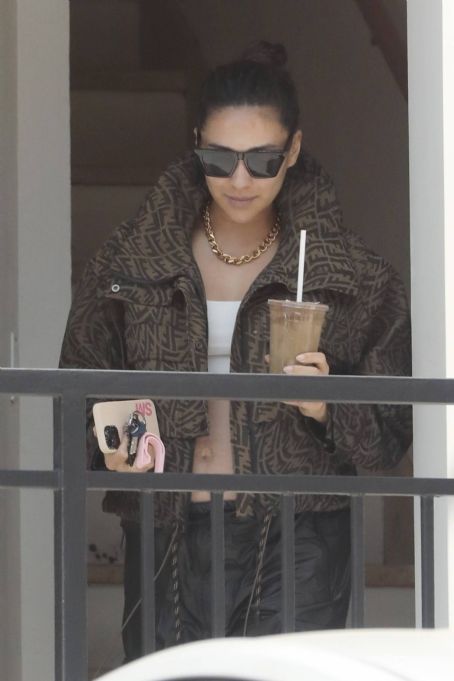 Shay Mitchell – Received a gift from her stylist in Beverly Hills