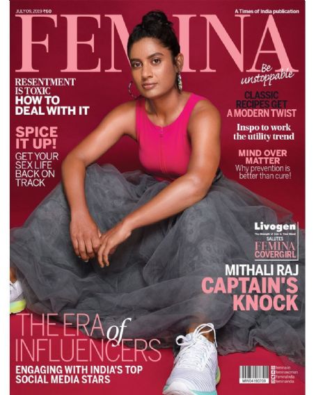 Mithali Raj - Femina Magazine Cover [India] (9 July 2019)