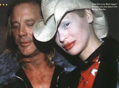 D'arcy Wretzky and Mickey Rourke
