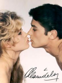 Brigitte Bardot and Alain Delon