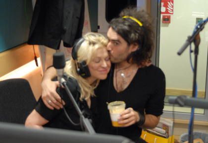 Russell Brand and Courtney Love