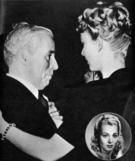 Carole Landis and Charlie Chaplin