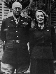 Marlene Dietrich and George S. Patton