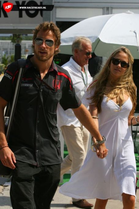 Jenson Button and Florence Brudenell