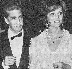 Claudia Cardinale and Franco Cristaldi