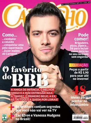 Max Porto - Capricho Magazine Cover [Brazil] (15 February 2009)