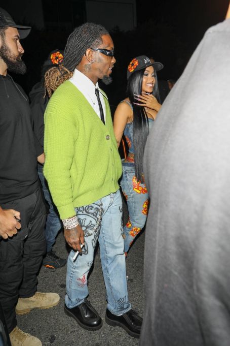 Cardi B – With her husband Offset leaving his album release party in ...