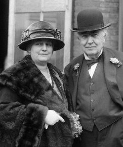 Thomas Edison and Mina Miller