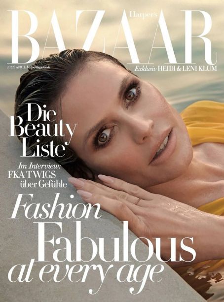 Heidi Klum, Harper's Bazaar Magazine April 2022 Cover Photo - Germany