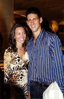 Novak Djokovic and Jelena Ristic