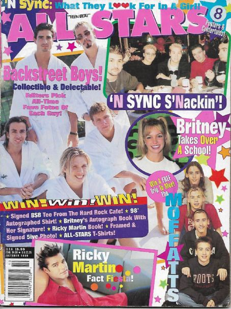 Backstreet Boys - Teen Beat All Stars Magazine Cover [United States] (October 1999)
