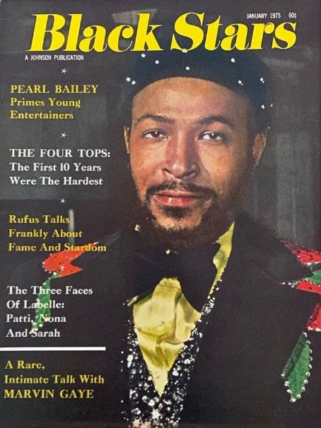 Marvin Gaye, Black Stars Magazine January 1975 Cover Photo - United States