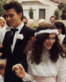 Matilde Brandi and Paolo Calissano
