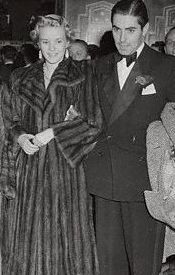 Phyllis Brooks and Tyrone Power