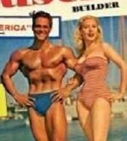 Betty Brosmer and Joe Weider