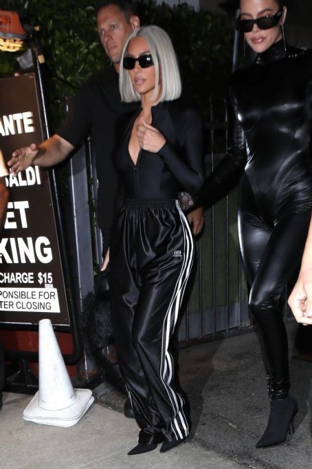 Kim Kardashian – With Khloe Kardashian night out in Santa Monica | Kim