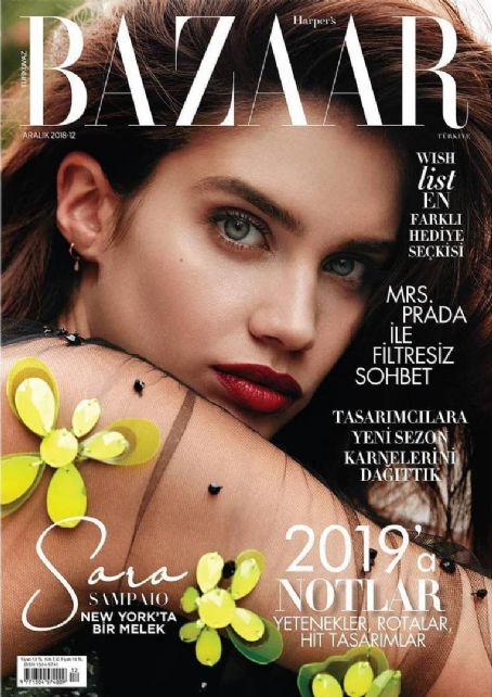 Sara Sampaio, Harper's Bazaar Magazine December 2018 Cover Photo - Turkey