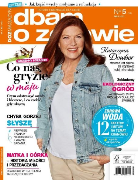Katarzyna Dowbor Dbam O Zdrowie Magazine May 2023 Cover Photo Poland