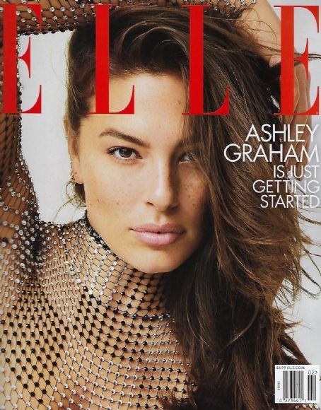 Ashley Graham, Elle Magazine February 2019 Cover Photo - United States
