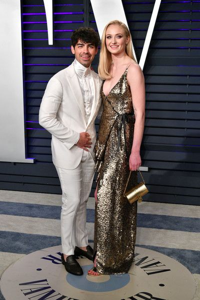 Joe Jonas and Sophie Turner: 2019 Vanity Fair Oscar Party Hosted By Radhika Jones - Arrivals