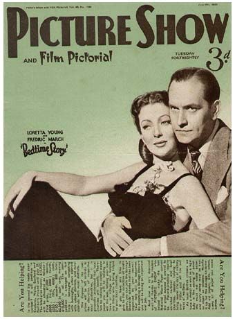 Loretta Young, Fredric March, Picture Show Magazine 06 June 1942 Cover ...