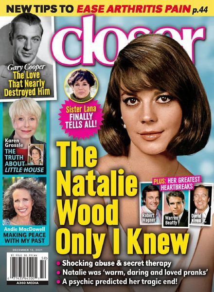 Natalie Wood, Closer Magazine 06 December 2021 Cover Photo - United States