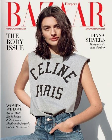 Diana Silvers, Harper's Bazaar Magazine February 2022 Cover Photo - New ...