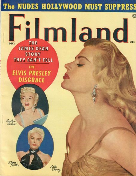 Anita Ekberg - Filmland Magazine Cover [United States] (December 1956)